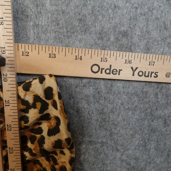 Spell Pants Womens Small Animal Print Vintage Leopard Samantha Bias Flare - Picture 6 of 11